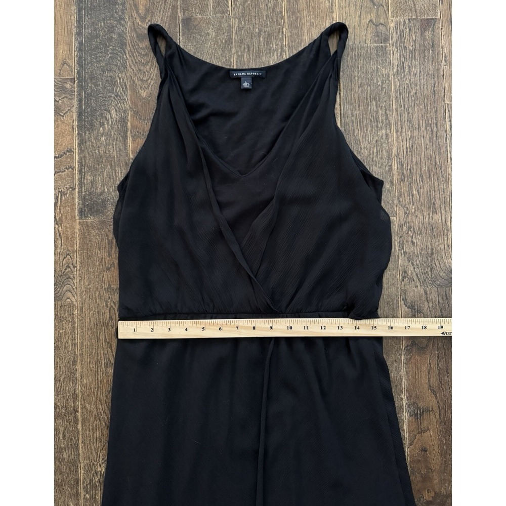 Banana Republic Silk Sleeveless Dress Women's Size Large Black - Picture 8 of 8